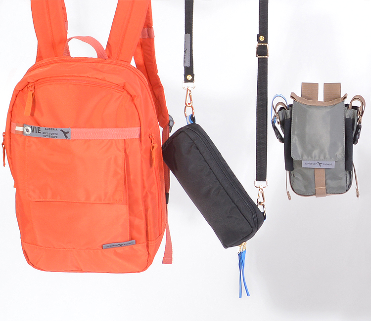 the new URBAN TOOL travel backPack, travelPurse and travelKit