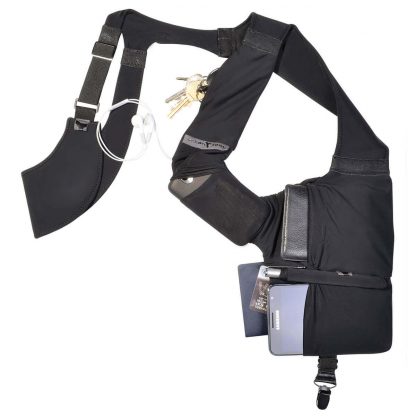 gadget shoulder holster for wallet and smartphone