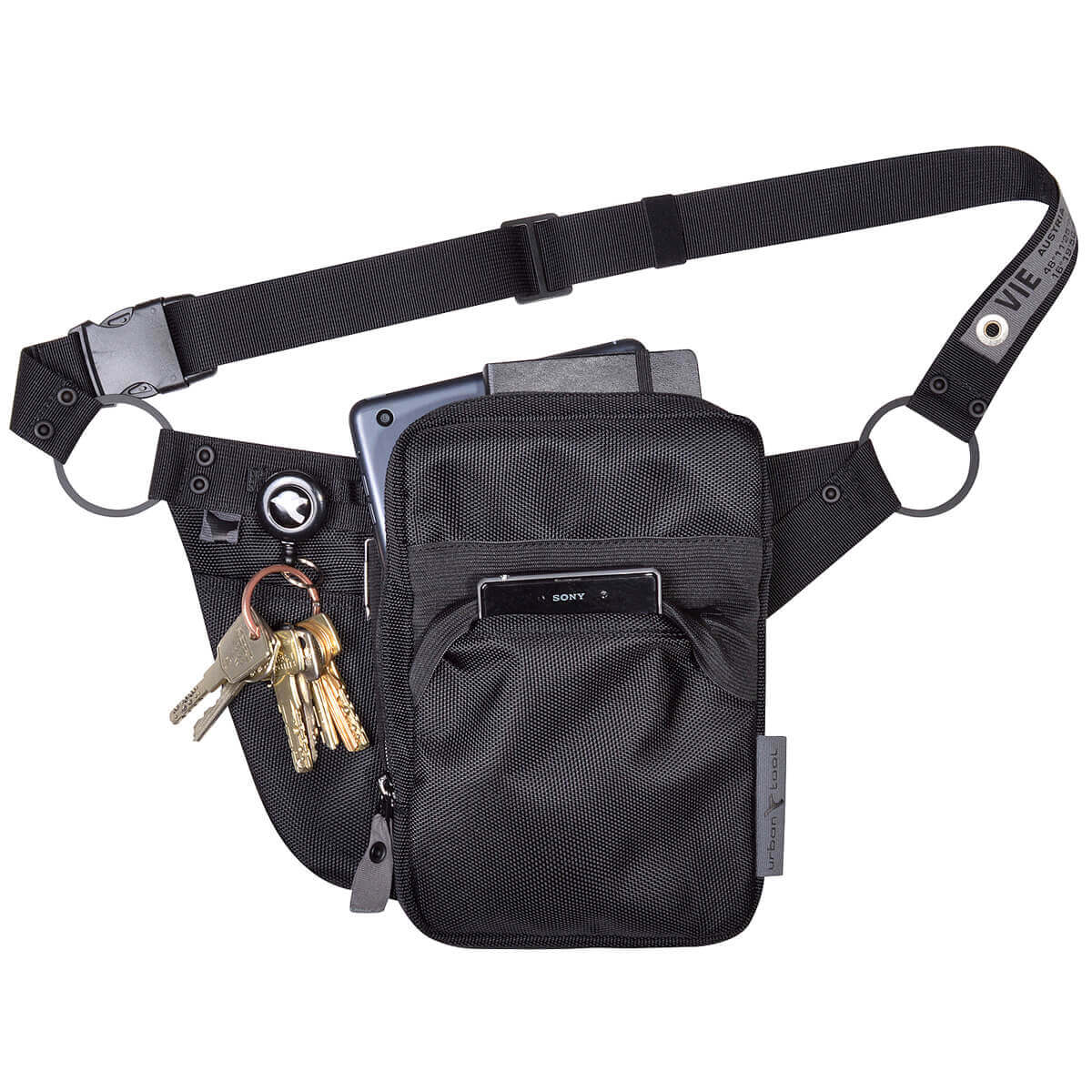2-strapped shoulder bag - Tablet & A4 - Leather | Hexagona Paris