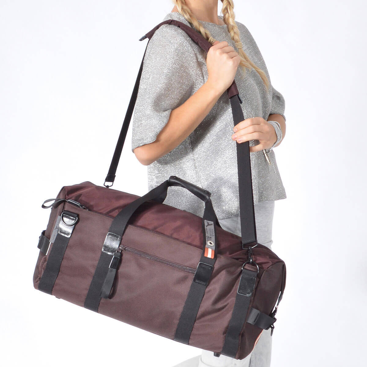 Gym bag weekender SALE item, with shoulder handles & backpack function - duffle bag SALE