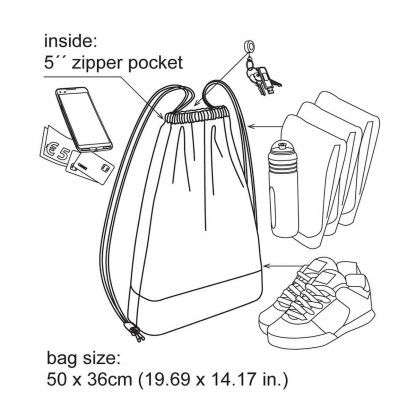 Drawstring hipster bag function
