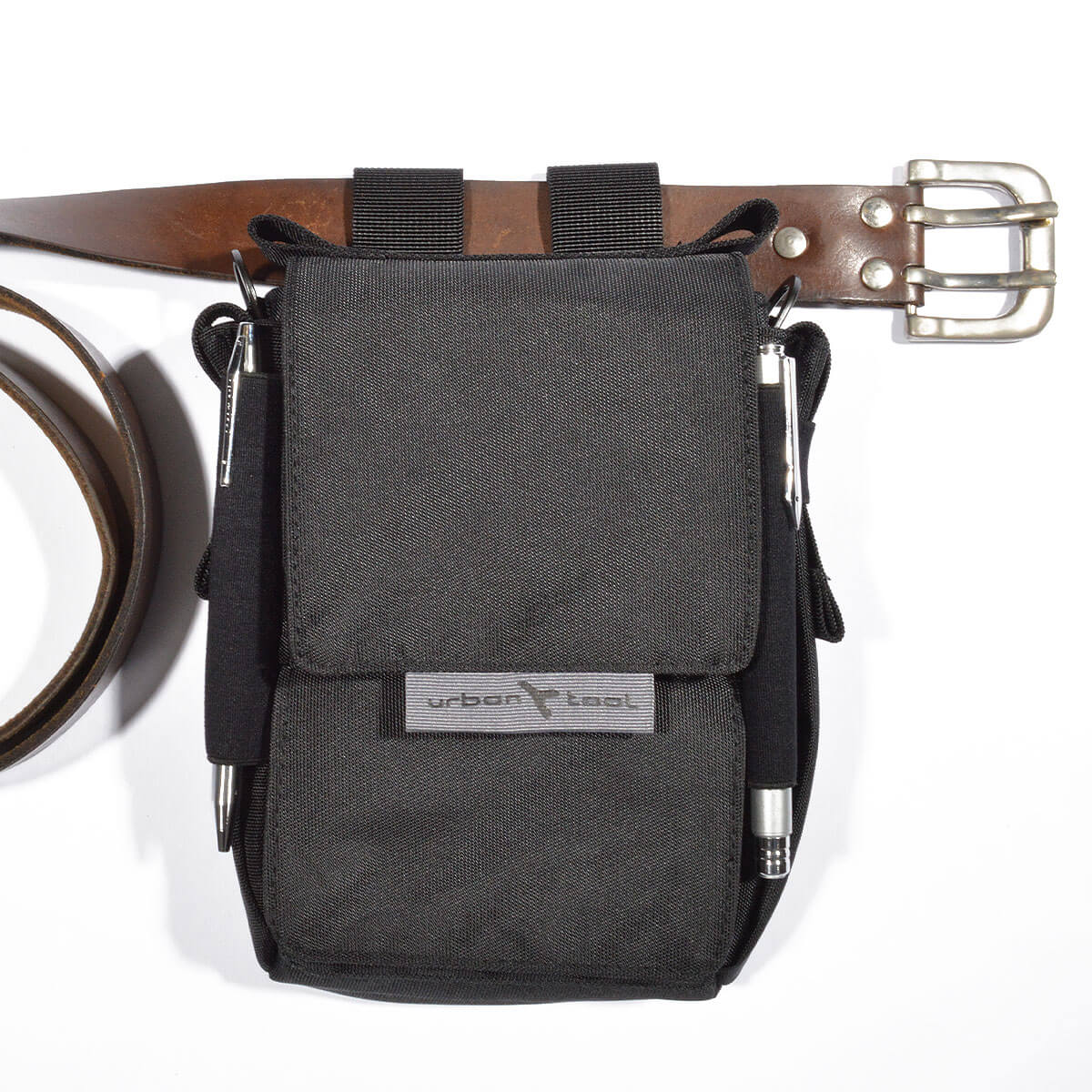 Men waist bag belt Screwdriver outdoor case tool Holder Cow Leather brown H190-1
